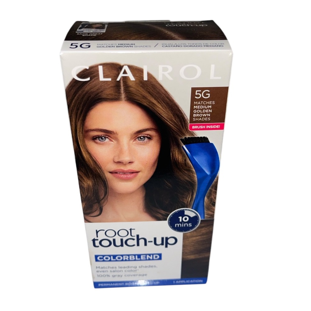 Clairol Root Touch Up Permanent Color Kit #5G Matches MEDIUM GOLDEN BROWN Shades